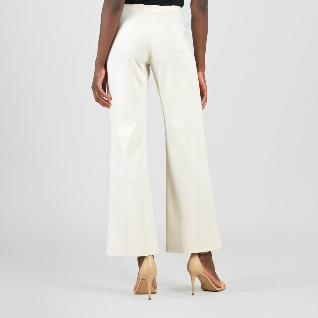 Rayon-Ponte Knit - Loose Leg Pocket Pant - Khaki | Clara Sunwoo