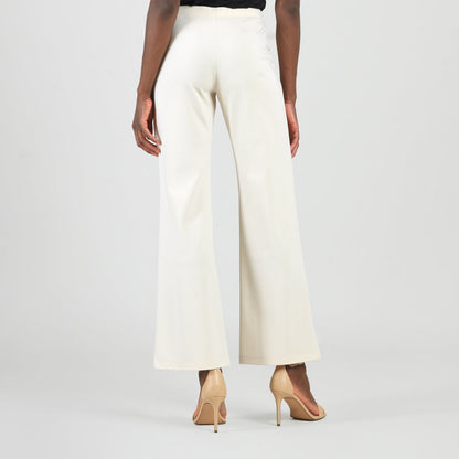 Rayon-Ponte Knit - Loose Leg Pocket Pant - Khaki | Clara Sunwoo