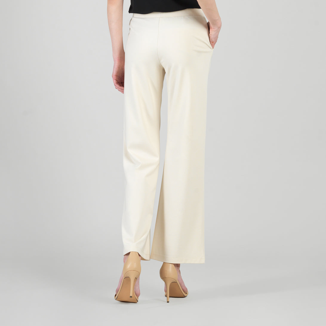 Rayon-Ponte Knit - Loose Leg Pocket Pant - Khaki | Clara Sunwoo