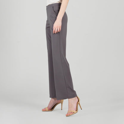Rayon-Ponte Knit - Loose Leg Pocket Pant - Mocha - Limited Sizes | Clara Sunwoo