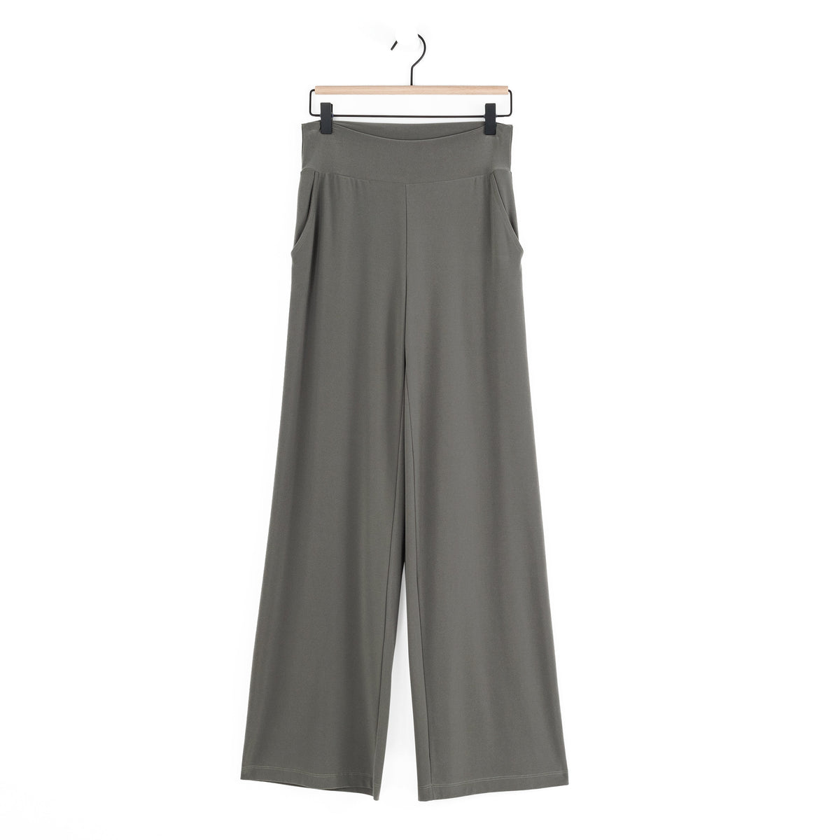 Signature Wide Leg Pocket Pant - Olive | Clara Sunwoo