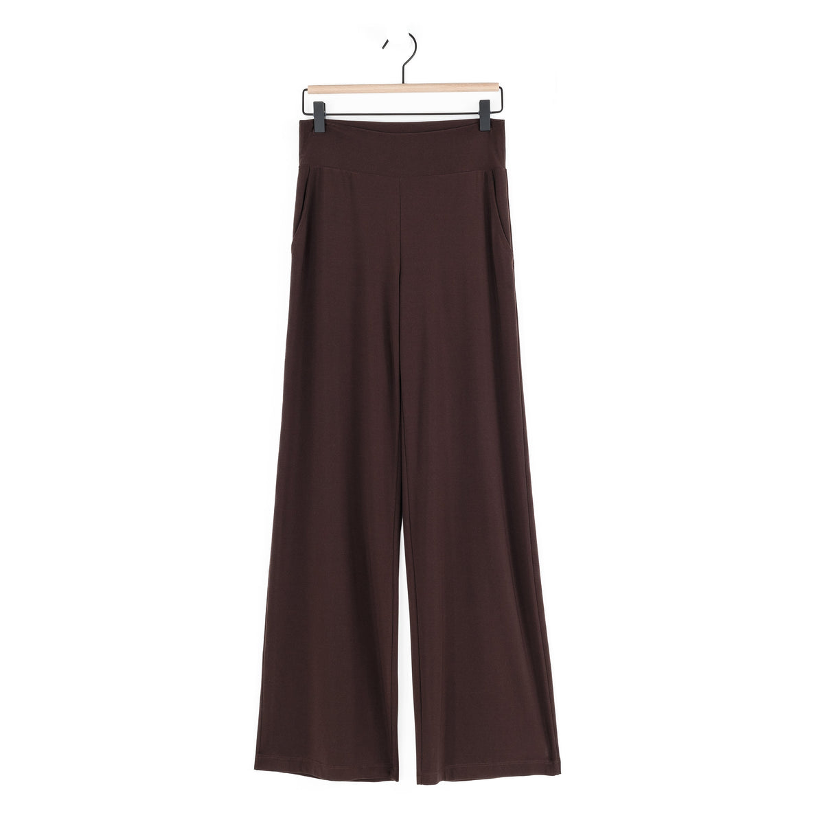 Signature Wide Leg Pocket Pant - Brown | Clara Sunwoo
