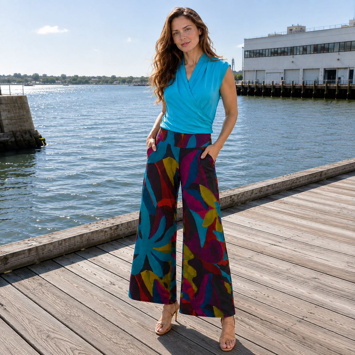 Signature Palazzo Pant - Petal Burst | Clara Sunwoo