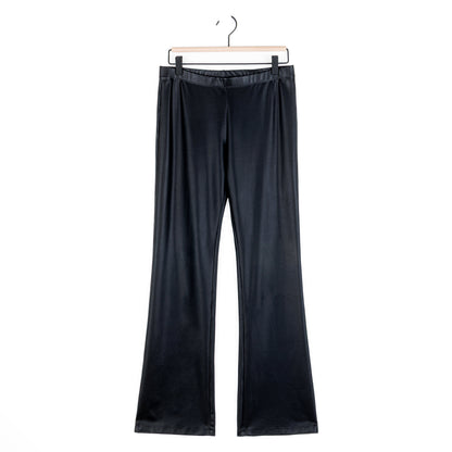 Liquid Leather - Sheen Boot Cut Pant - Black | Clara Sunwoo