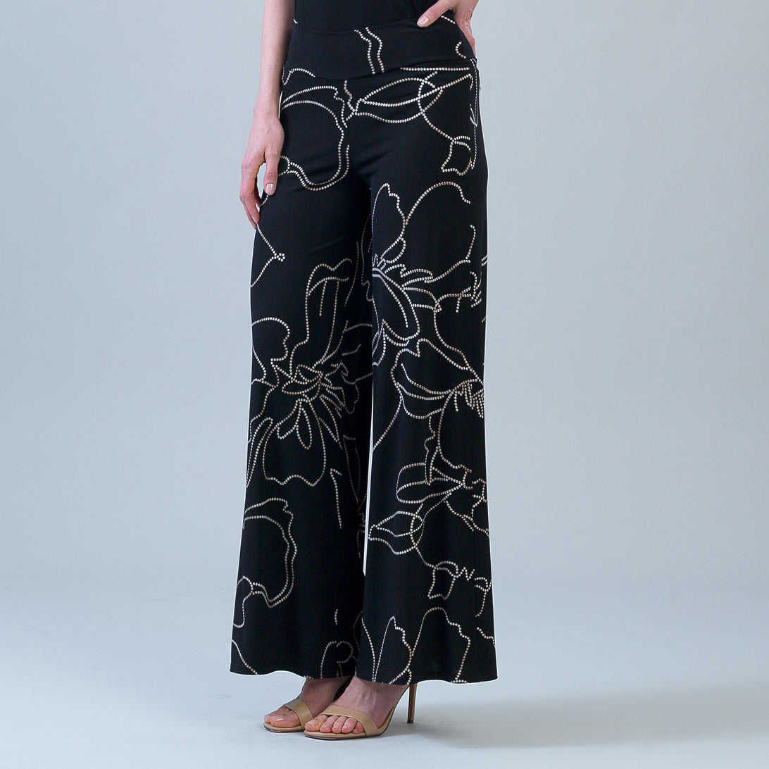 Signature Palazzo Pant - Floral Starlight | Clara Sunwoo