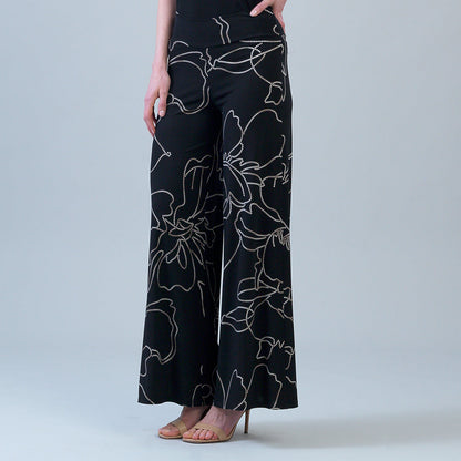 Signature Palazzo Pant - Floral Starlight | Clara Sunwoo