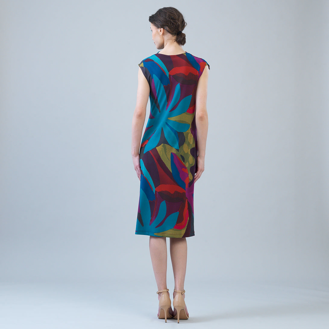 Signature Side Slit Midi Dress - Petal Burst | Clara Sunwoo