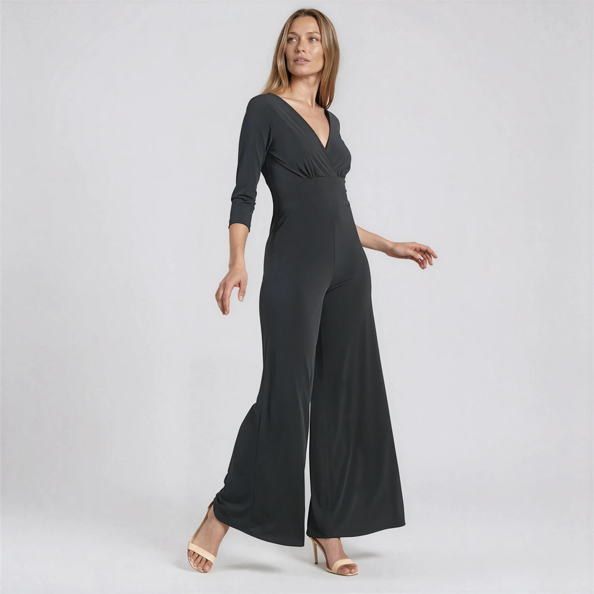 Signature 3/4 Sleeve Jumpsuit - Limited Sizes | Clara Sunwoo