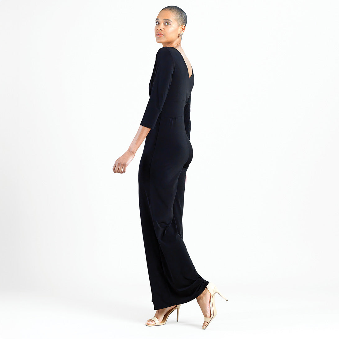Signature 3/4 Sleeve Jumpsuit - Limited Sizes | Clara Sunwoo