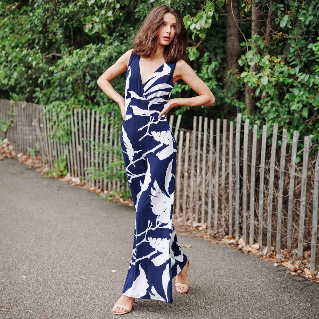 Signature Jumpsuit - Abstract Branch - Final Sale | Clara Sunwoo