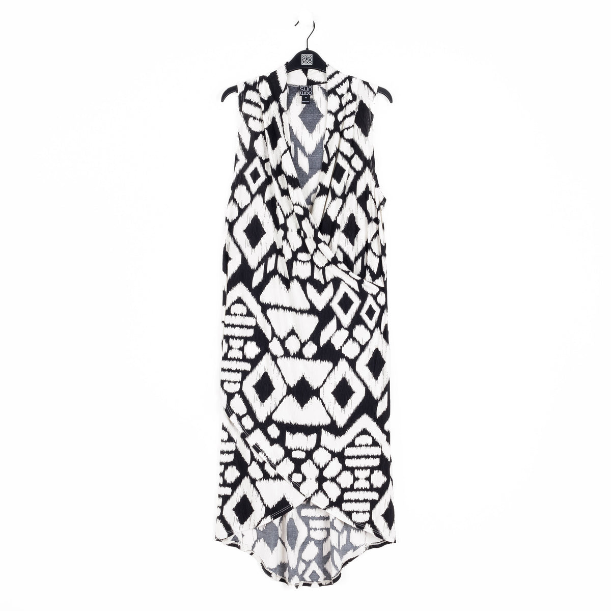 Crinkle Pleat Knit - Crossover Tulip Hem Dress - Aztec - Final Sale! | Clara Sunwoo