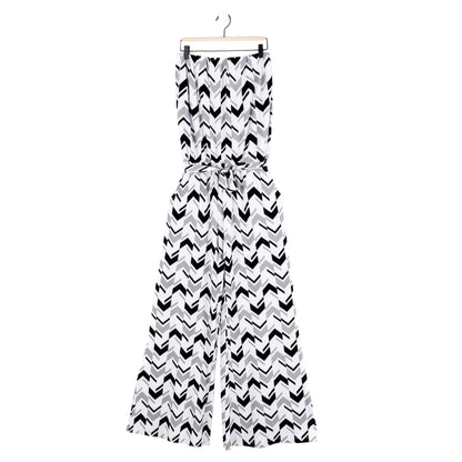 Tube Top Pocket Jumpsuit - Chevron Stripe - Final Sale! | Clara Sunwoo