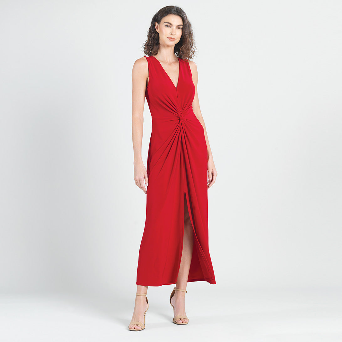 Center Slit Maxi Dress - Red - Final Sale! | Clara Sunwoo