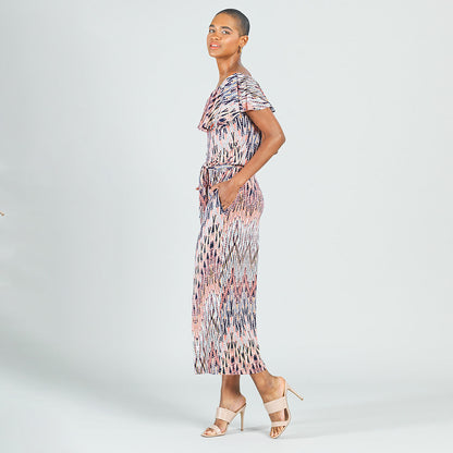 Ruffle Off Shoulder Pocket Jumpsuit - Boho Weave - Final Sale! | Clara Sunwoo