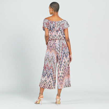 Ruffle Off Shoulder Pocket Jumpsuit - Boho Weave - Final Sale! | Clara Sunwoo