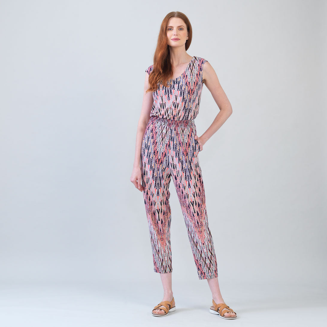 Back Cut Out Jogger Pocket Jumpsuit - Boho Weave - Final Sale! | Clara Sunwoo