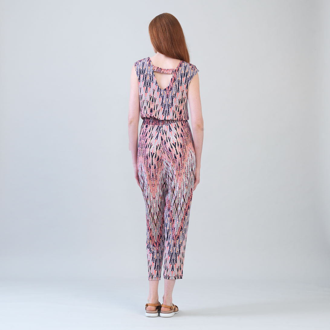 Back Cut Out Jogger Pocket Jumpsuit - Boho Weave - Final Sale! | Clara Sunwoo