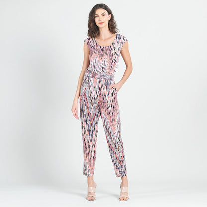 Back Cut Out Jogger Pocket Jumpsuit - Boho Weave - Final Sale! | Clara Sunwoo