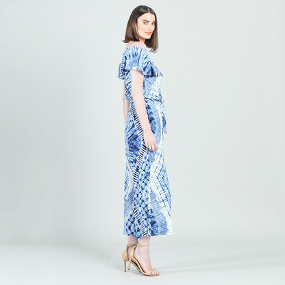 Ruffle Off Shoulder Pocket Jumpsuit - Acid Wash - Final Sale! | Clara Sunwoo