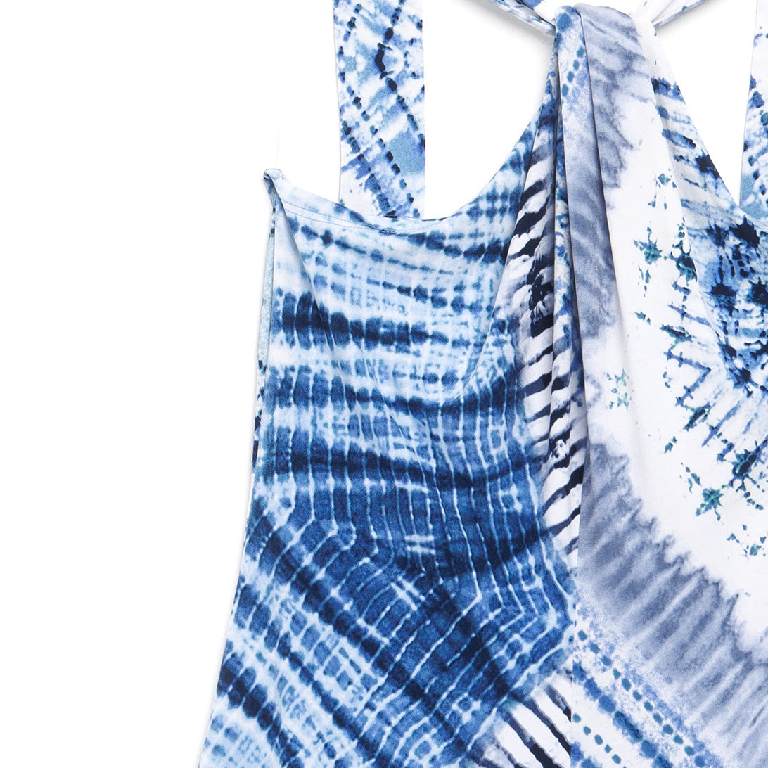 Grecian Halter Swing Dress - Acid Wash - Final Sale! | Clara Sunwoo
