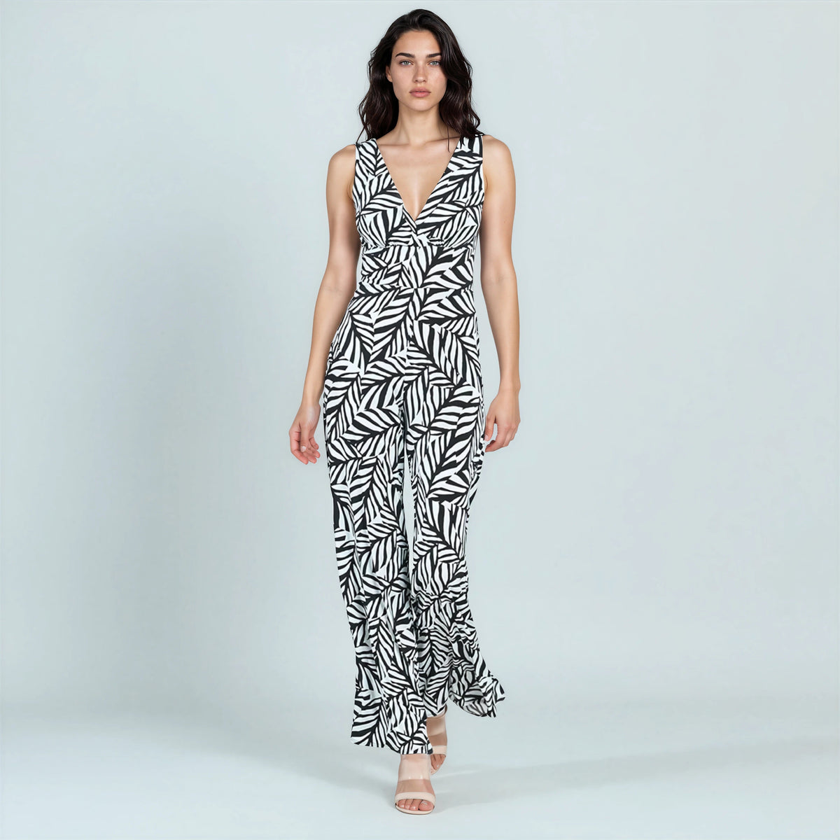 Signature Jumpsuit - Leaf Stripe - Final Sale! | Clara Sunwoo
