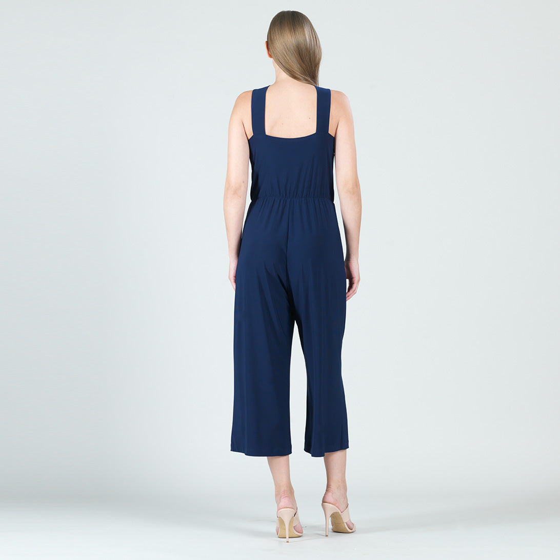 Grecian Halter Pocket Jumpsuit - Navy - Final Sale! | Clara Sunwoo