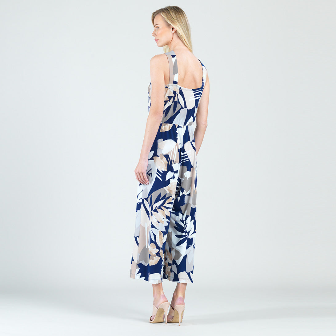 Grecian Halter Pocket Jumpsuit - Geo Flower - Final Sale! | Clara Sunwoo
