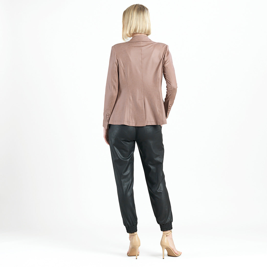 Liquid Leather™ Signature Pocket Blazer - Taupe | Clara Sunwoo
