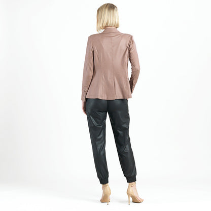 Liquid Leather™ Signature Pocket Blazer - Taupe | Clara Sunwoo
