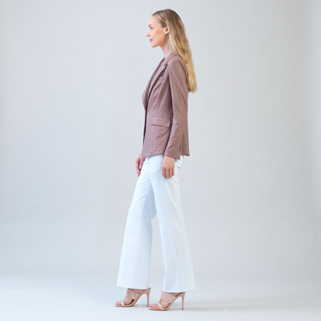 Liquid Leather™ Signature Pocket Blazer - Taupe | Clara Sunwoo