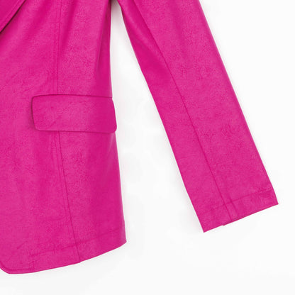 Liquid Leather™ Signature Pocket Blazer - Magenta - Final Sale! | Clara Sunwoo