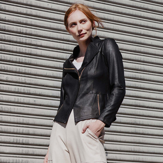 Liquid Leather™ Signature Jacket - Black | Clara Sunwoo