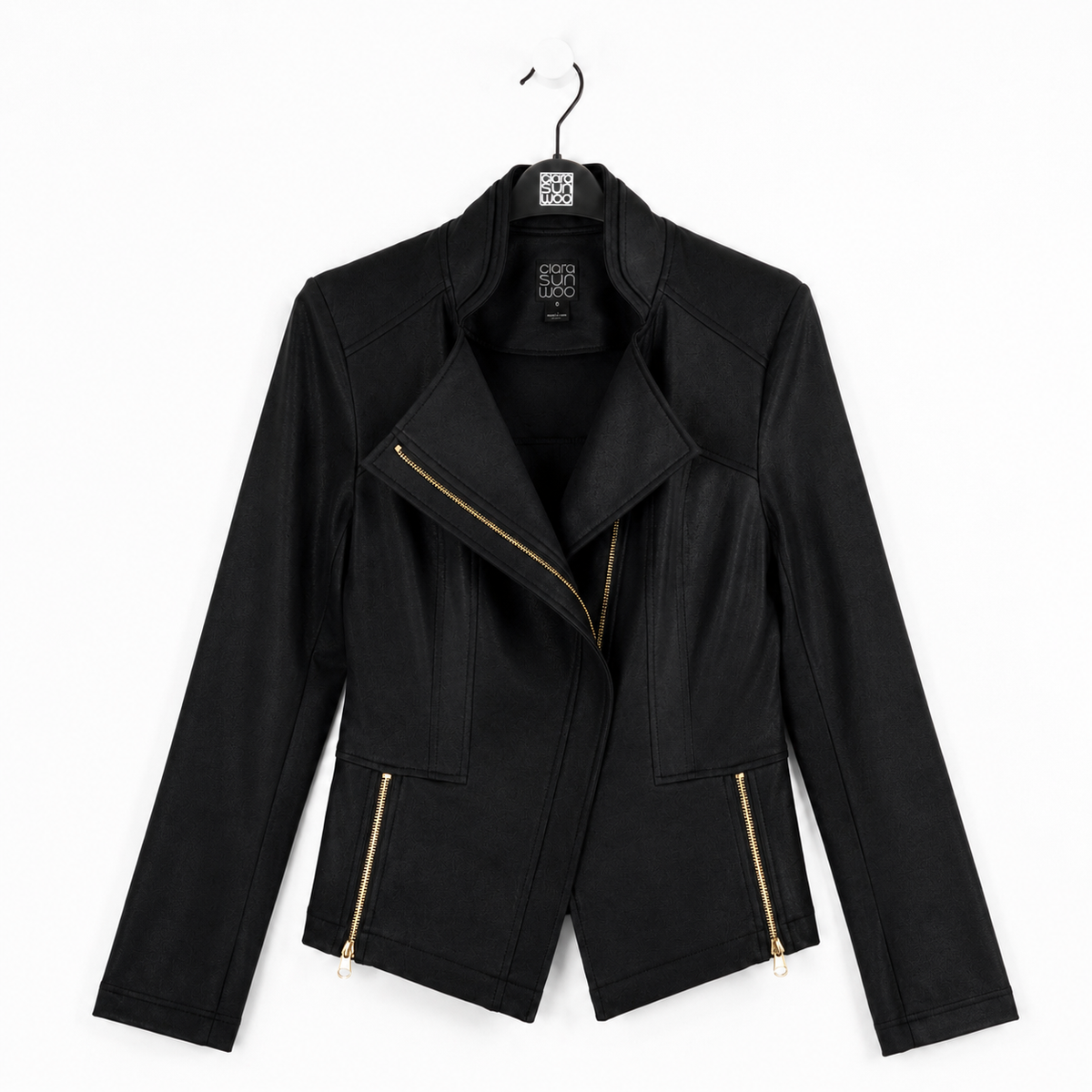 Liquid Leather™ Signature Jacket - Black | Clara Sunwoo
