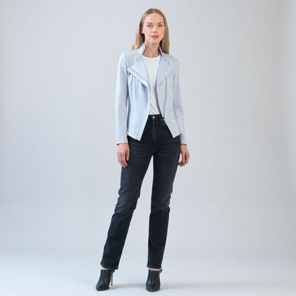 Liquid Leather™ Signature Jacket - Stone - Final Sale | Clara Sunwoo