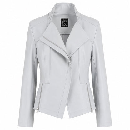 Liquid Leather™ Signature Jacket - Stone - Final Sale | Clara Sunwoo