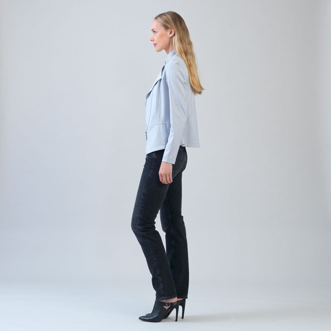 Liquid Leather™ Signature Jacket - Stone - Final Sale | Clara Sunwoo