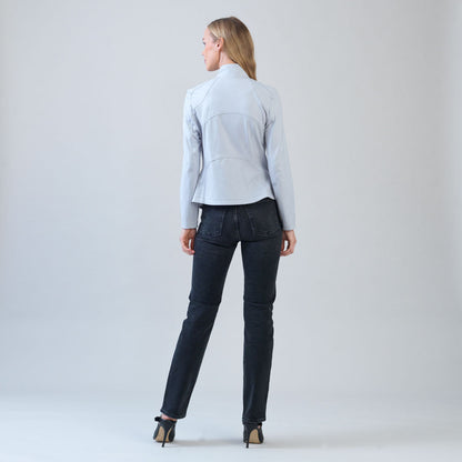 Liquid Leather™ Signature Jacket - Stone - Final Sale | Clara Sunwoo
