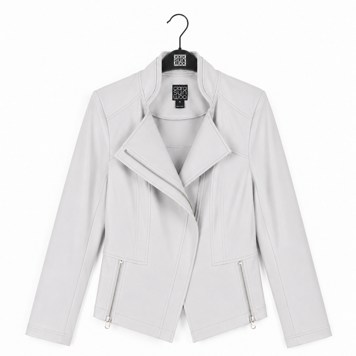 Liquid Leather™ Signature Jacket - Stone - Final Sale | Clara Sunwoo