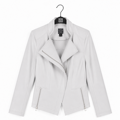 Liquid Leather™ Signature Jacket - Stone - Final Sale | Clara Sunwoo