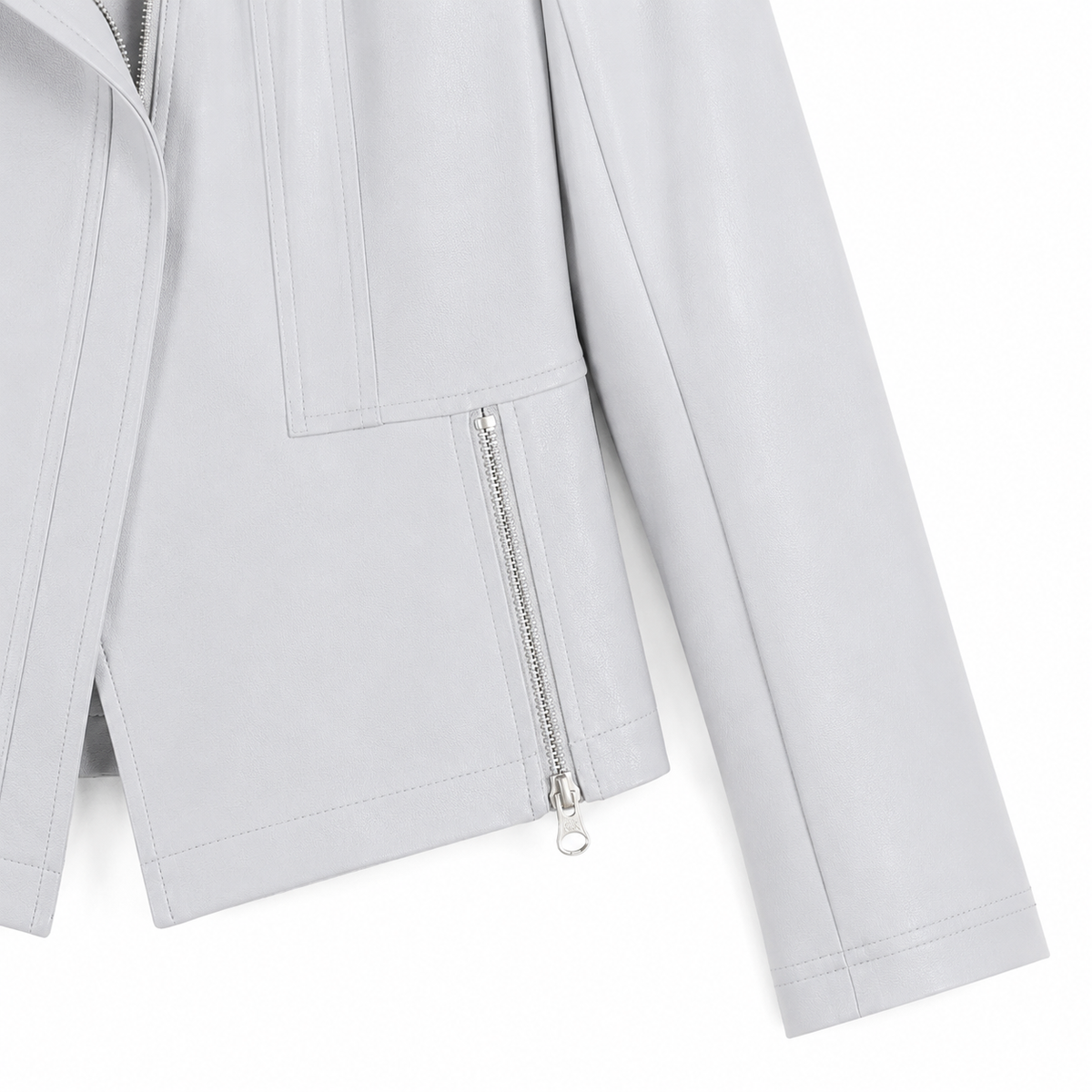 Liquid Leather™ Signature Jacket - Stone - Final Sale | Clara Sunwoo