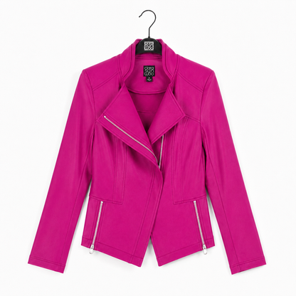 Liquid Leather™ Signature Jacket - Magenta | Clara Sunwoo
