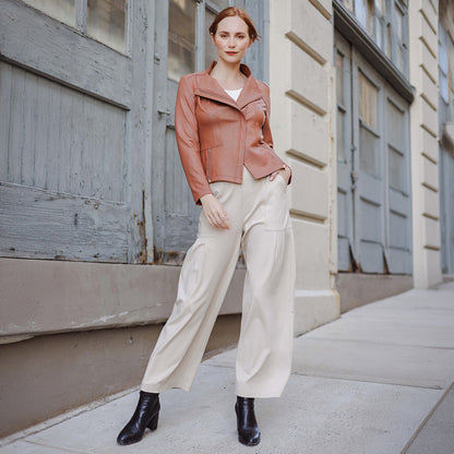 Liquid Leather™ Signature Jacket - Tan | Clara Sunwoo
