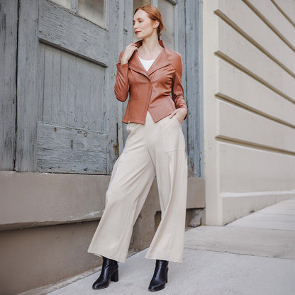 Liquid Leather™ Signature Jacket - Tan | Clara Sunwoo