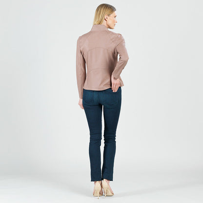 Liquid Leather™ Signature Jacket - Taupe | Clara Sunwoo