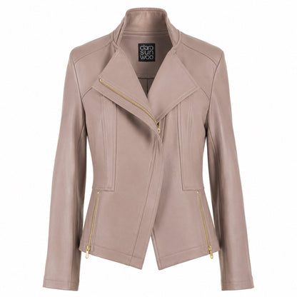 Liquid Leather™ Signature Jacket - Taupe | Clara Sunwoo