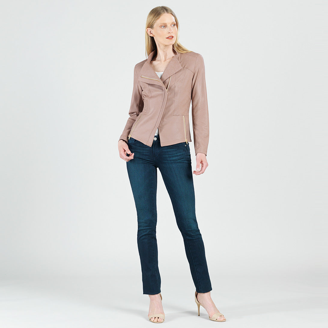 Liquid Leather™ Signature Jacket - Taupe | Clara Sunwoo