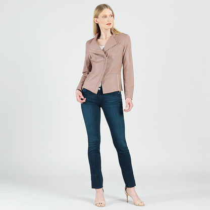 Liquid Leather™ Signature Jacket - Taupe | Clara Sunwoo