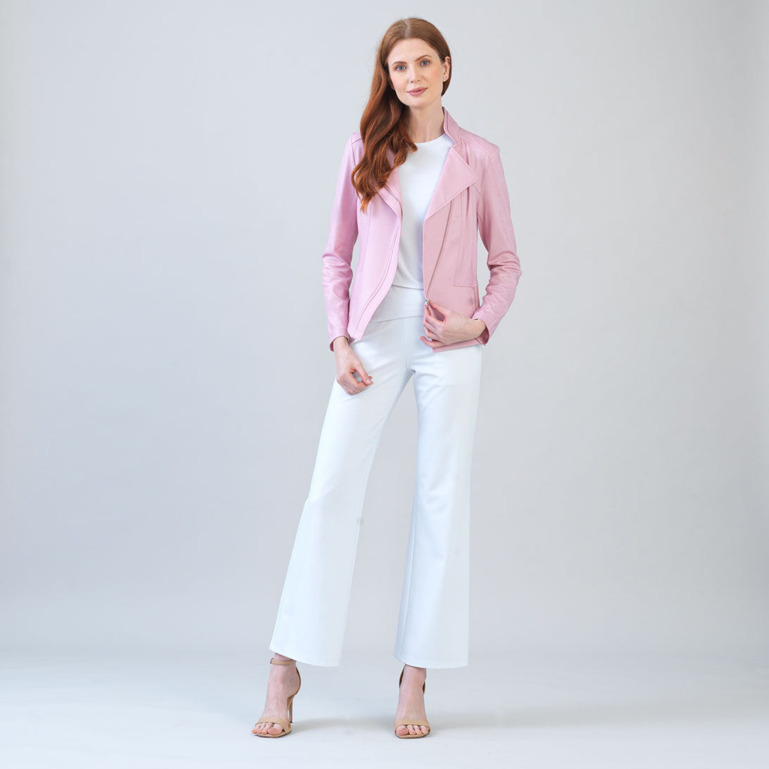Liquid Leather™ Signature Jacket - Pink | Clara Sunwoo