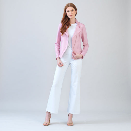 Liquid Leather™ Signature Jacket - Pink | Clara Sunwoo