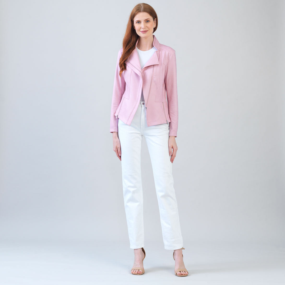 Liquid Leather™ Signature Jacket - Pink | Clara Sunwoo